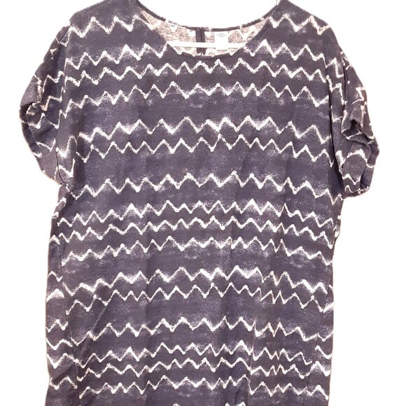 Old Navy Woman's Pullover Linen Dress Size LARGE, Short Sleeve, Machine Wash - Picture 1 of 4